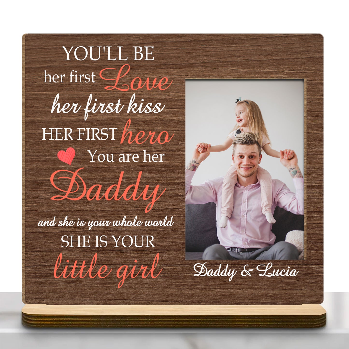 You'll Be Her First Love Her First Kiss Her First Hero Daddy, Hearts and Text