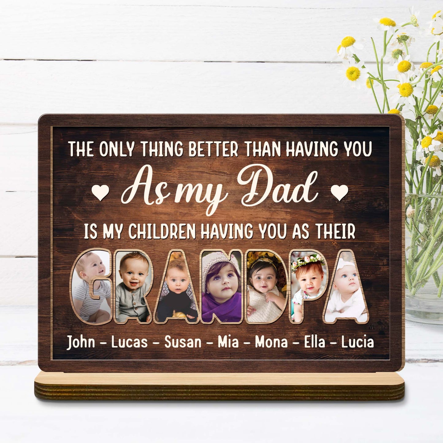 The Only Thing Better Than Having You As My Dad, Photo Slots and Heart Symbol