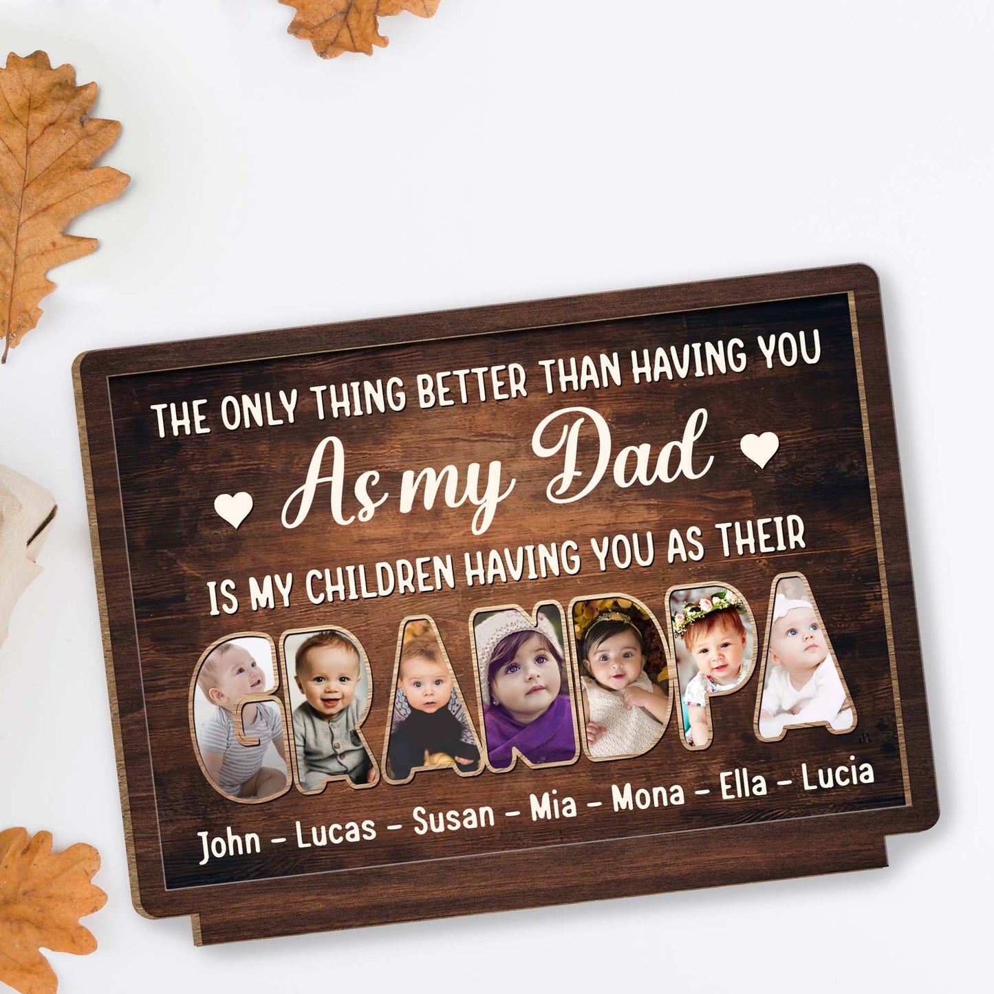 The Only Thing Better Than Having You As My Dad, Photo Slots and Heart Symbol