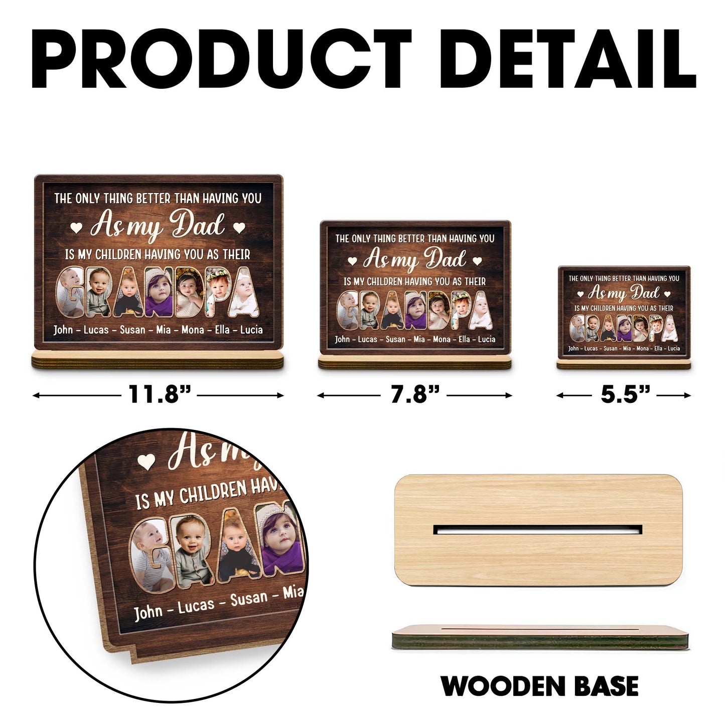 The Only Thing Better Than Having You As My Dad, Photo Slots and Heart Symbol