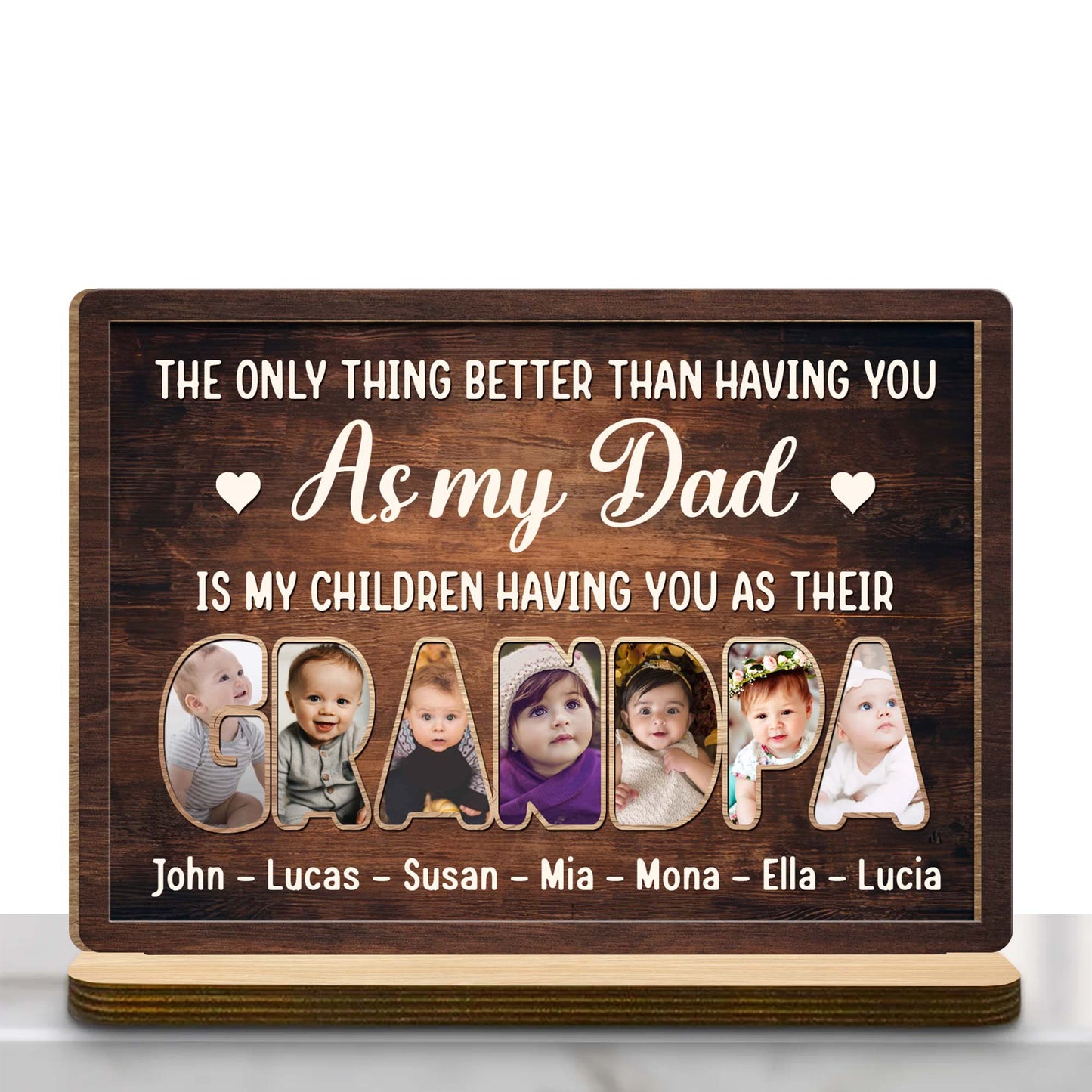 The Only Thing Better Than Having You As My Dad, Photo Slots and Heart Symbol