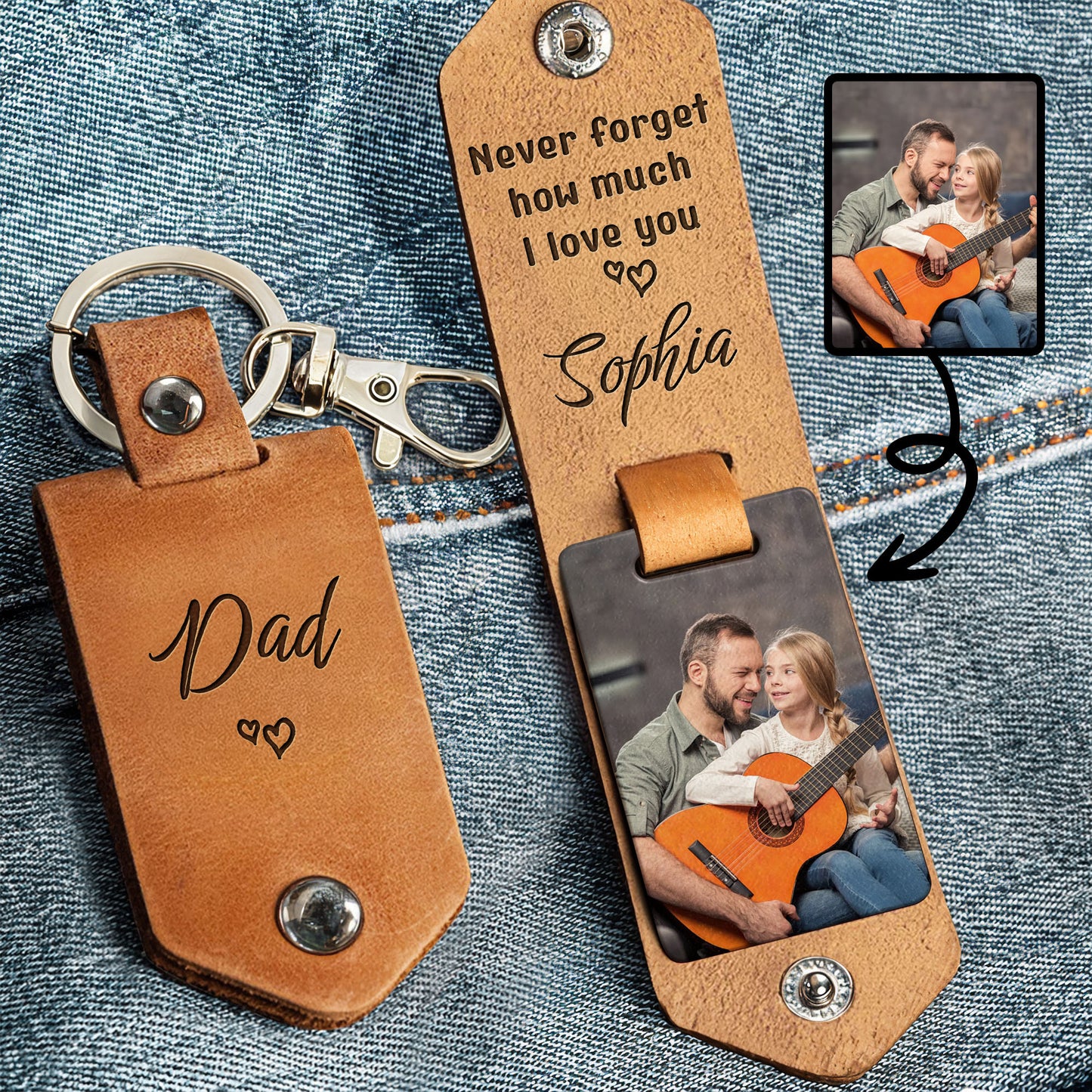 Never Forget How Much I Love You, Heart and Photo Frame