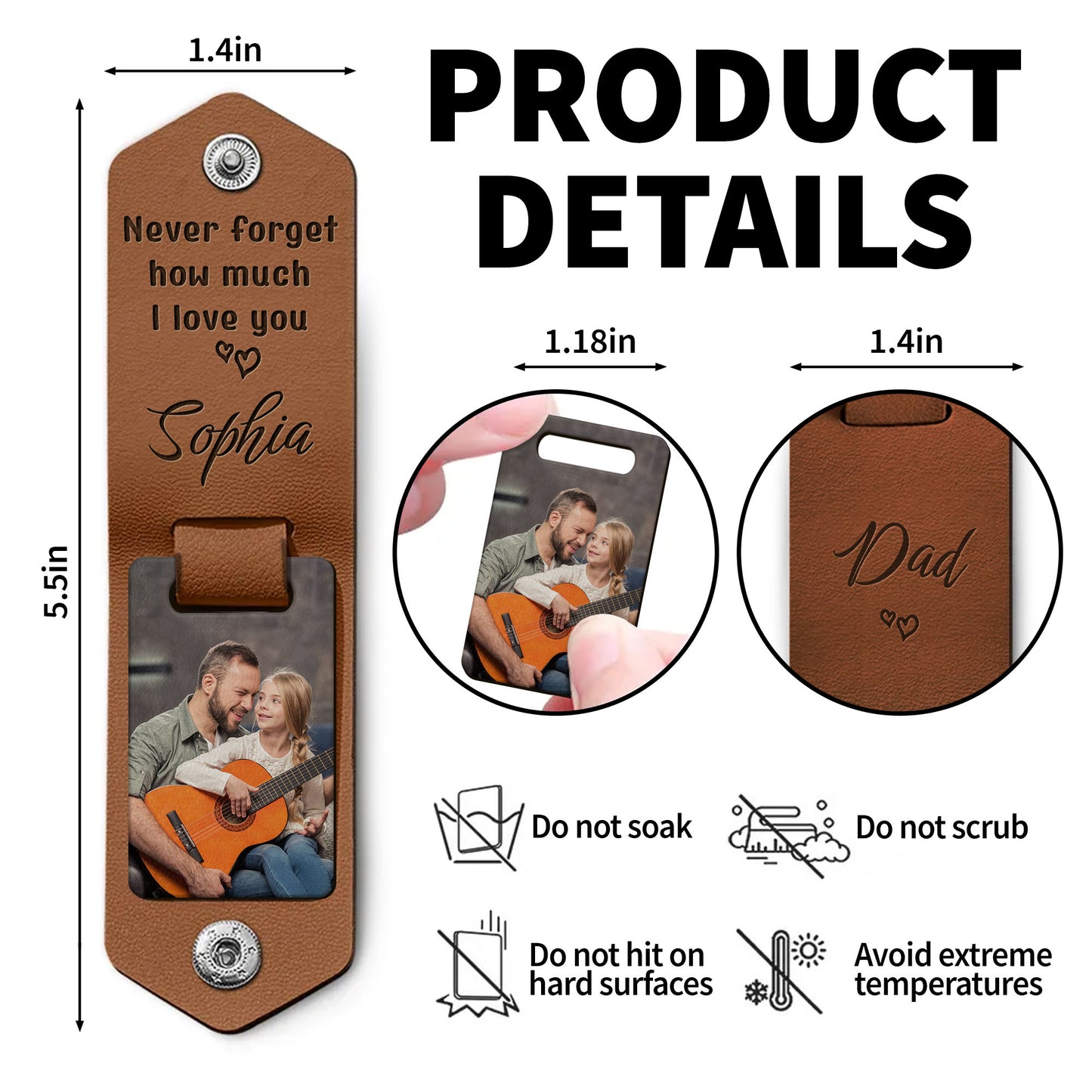 Never Forget How Much I Love You, Heart and Photo Frame