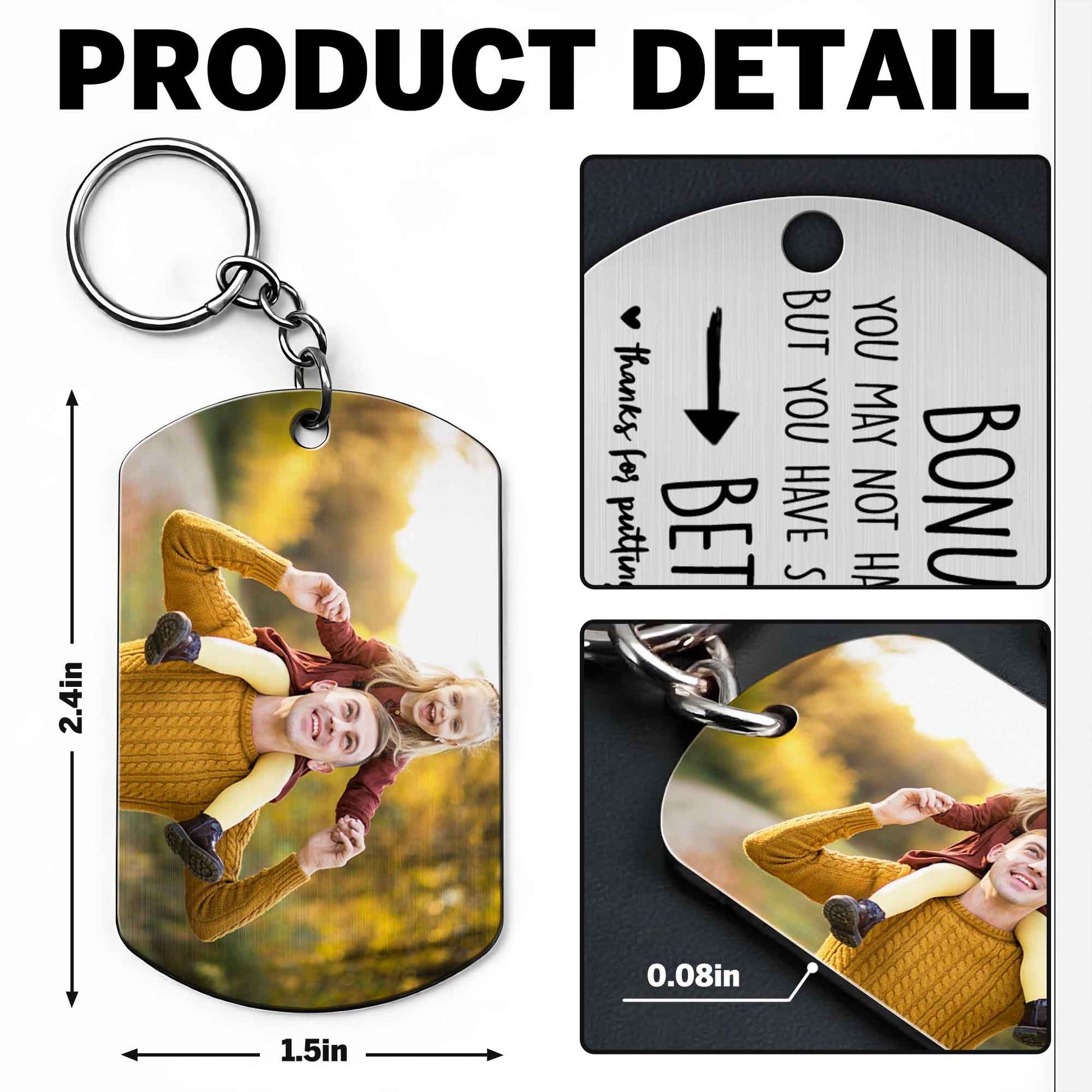 Bonus Dad, You May Not Have Given Me Life, But You Have Sure Made My Life Better, Photo