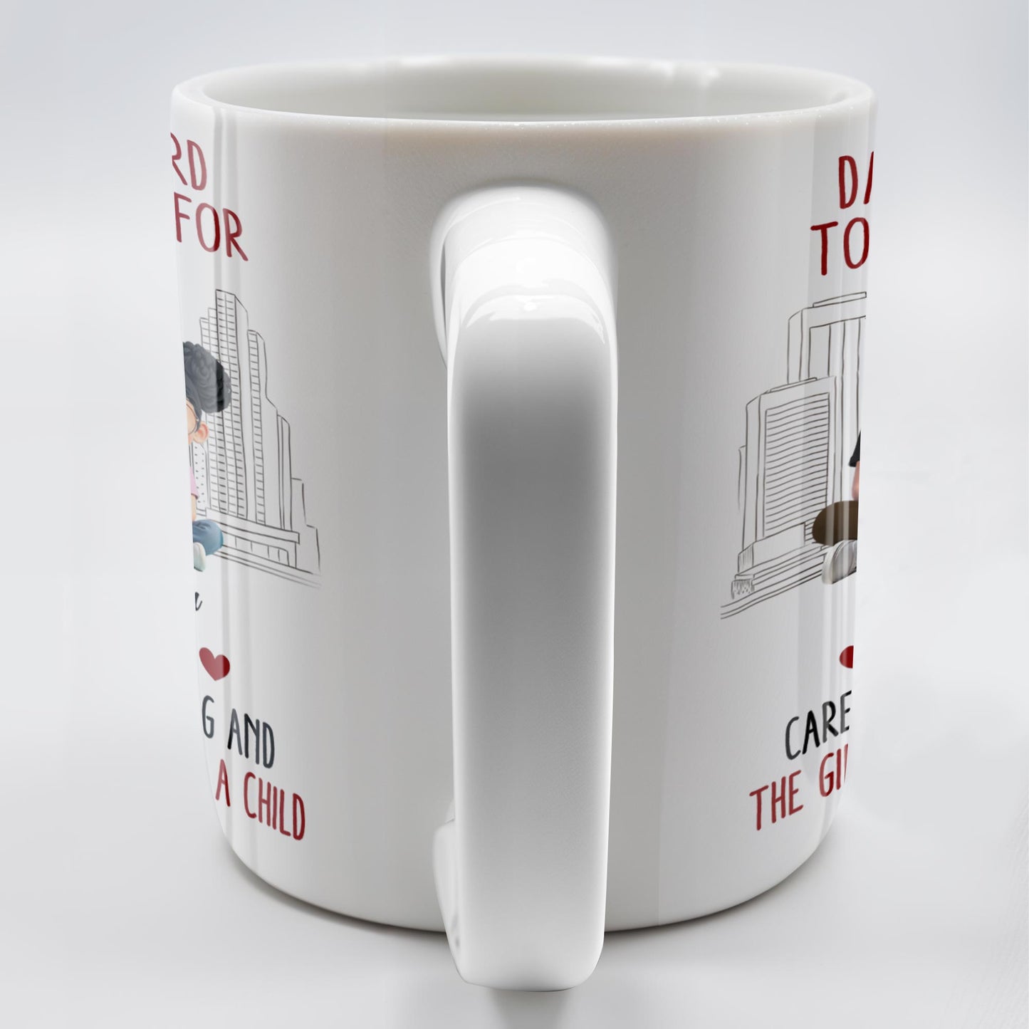 Dads Are Hard To Buy Gifts For, Enjoy This Carefully Selected Mug, Father and Daughter