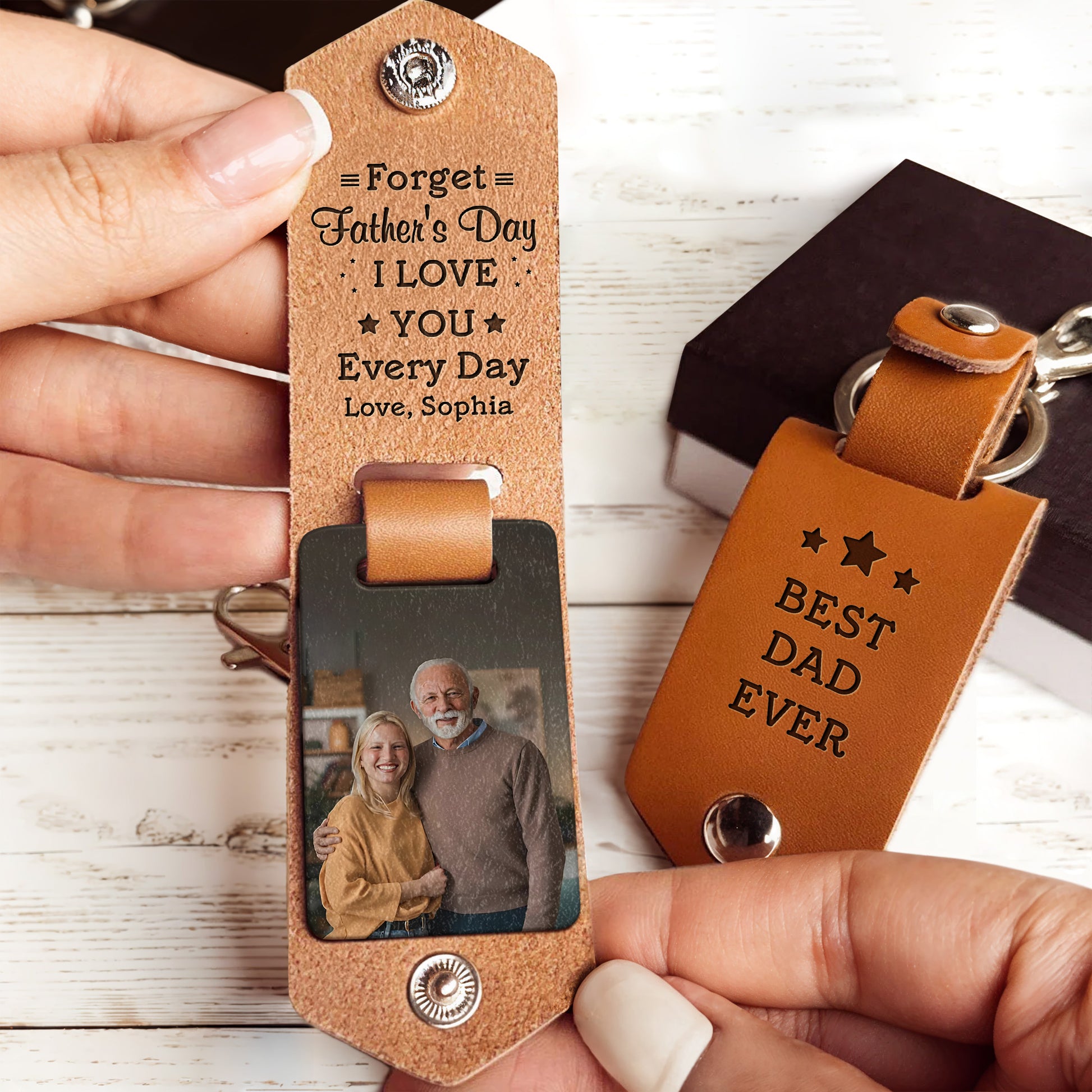 Forget Father's Day I LOVE YOU Every Day Stars and Photo Frame