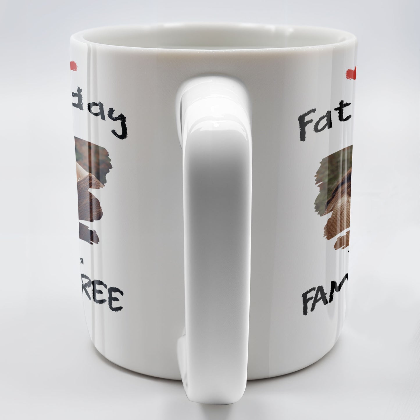 First Father's Day As A Family Of Three, Heart and Family Photo