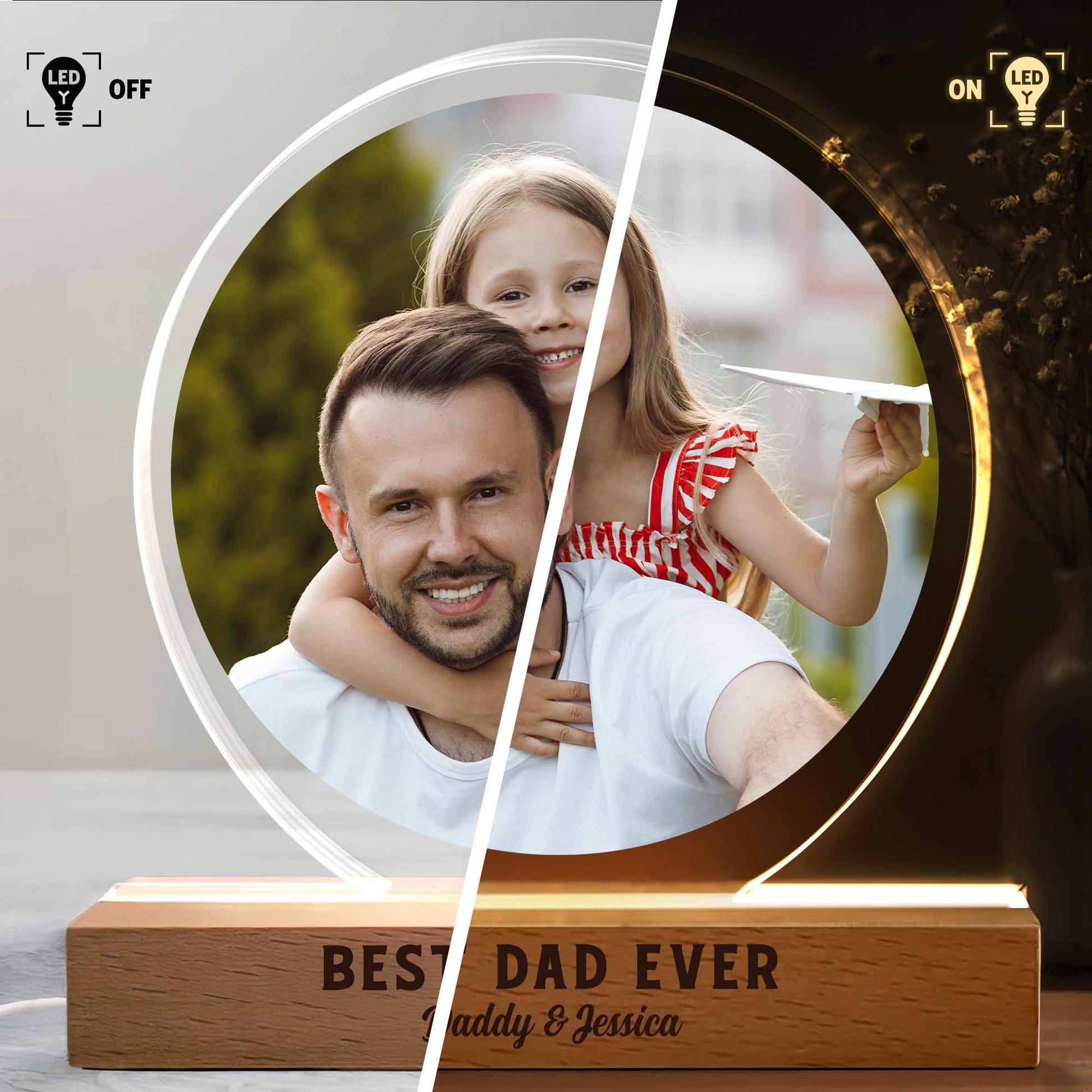 Best Dad Ever, Father and Daughter Hugging