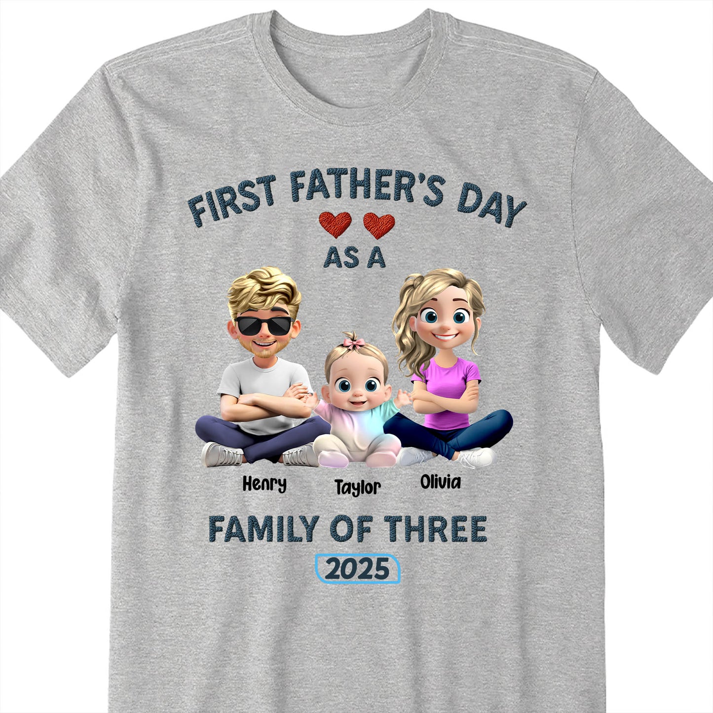 First Father's Day As A Family Of Three, Hearts and Family