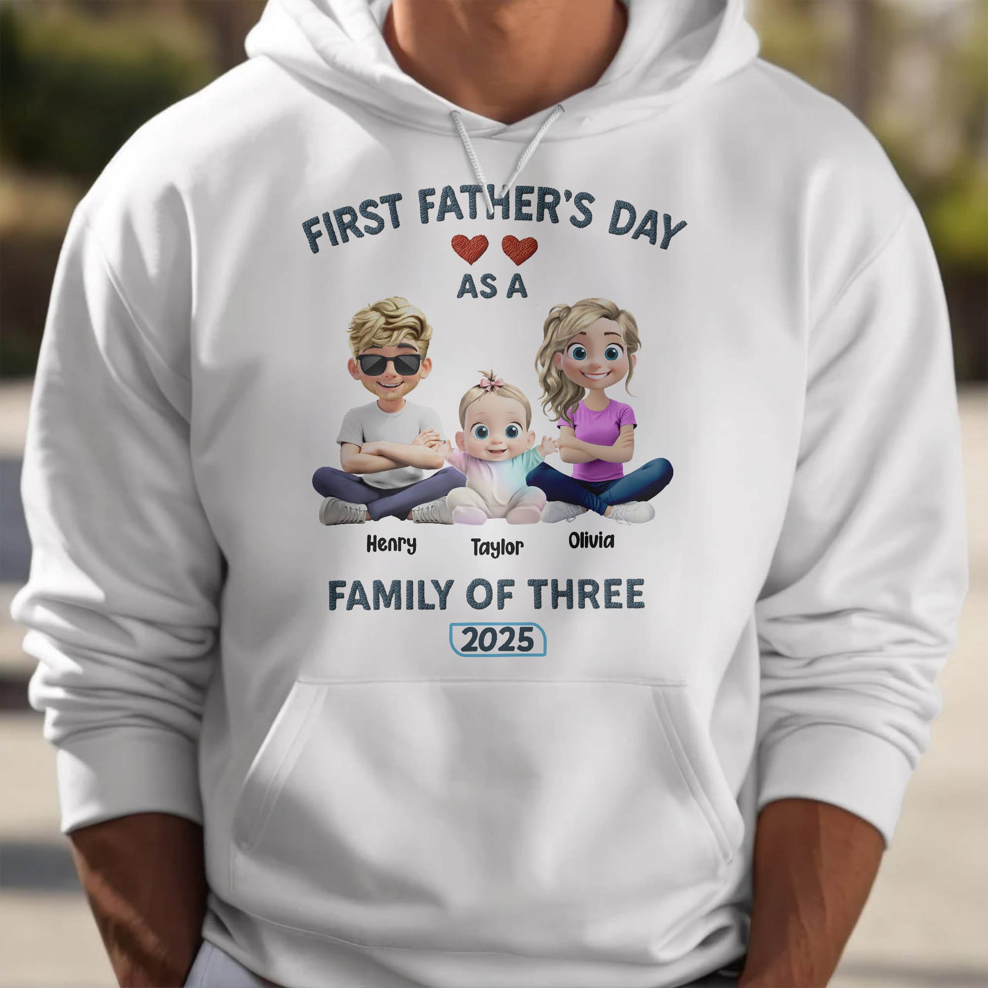 First Father's Day As A Family Of Three, Hearts and Family