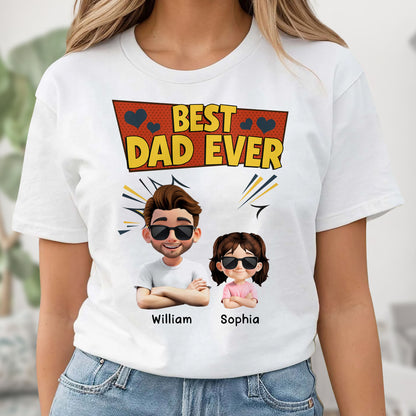 Best Dad Ever, Cartoon Characters and Hearts