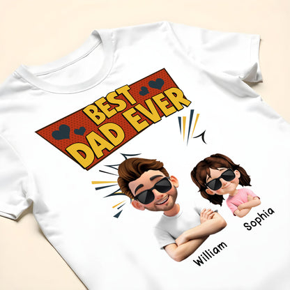 Best Dad Ever, Cartoon Characters and Hearts