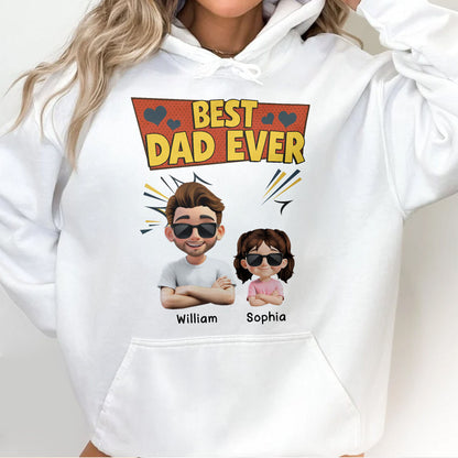 Best Dad Ever, Cartoon Characters and Hearts