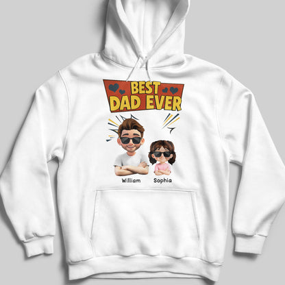 Best Dad Ever, Cartoon Characters and Hearts