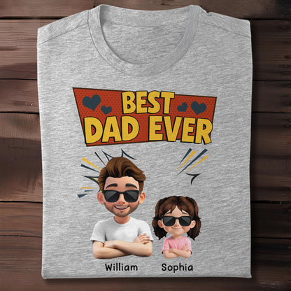 Best Dad Ever, Cartoon Characters and Hearts