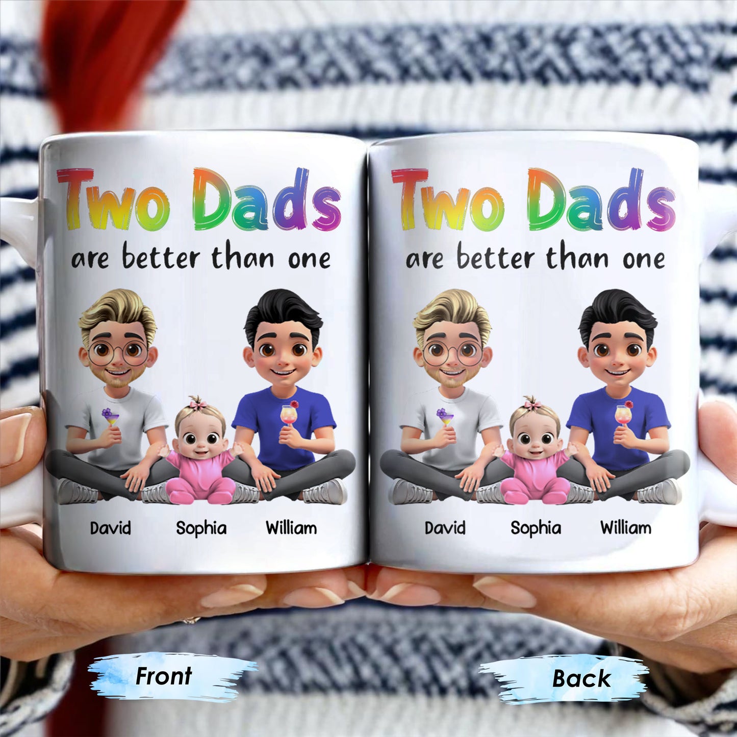 Two Dads Are Better Than One, Cartoon Characters and Ice Cream