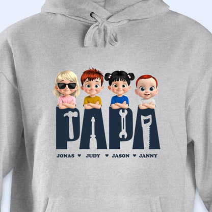 Celebrate Your Family With Custom Cartoon Designs, Cartoon Children And Tools