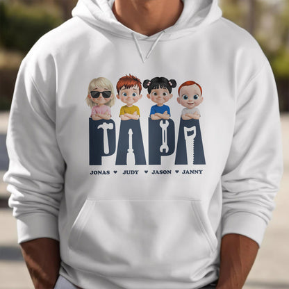 Celebrate Your Family With Custom Cartoon Designs, Cartoon Children And Tools
