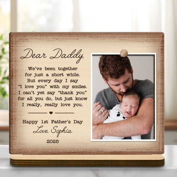 Dear Daddy, We've Been Together For Just A Short While, Heart and Book Design