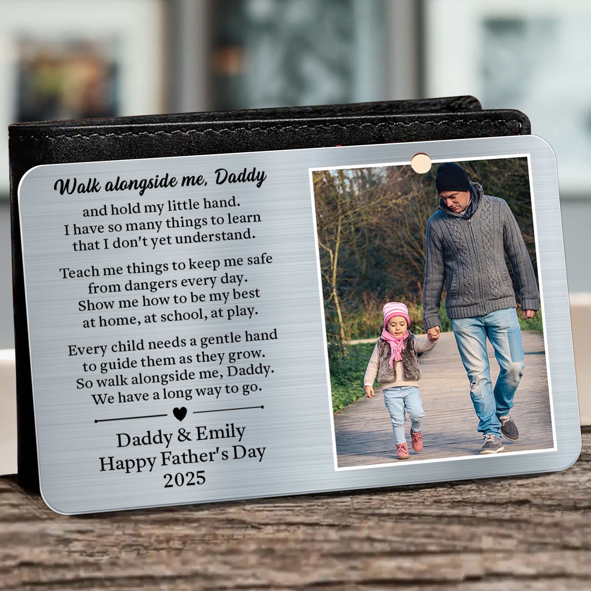 Walk Alongside Me, Daddy And Hold My Little Hand, Father And Daughter Walking