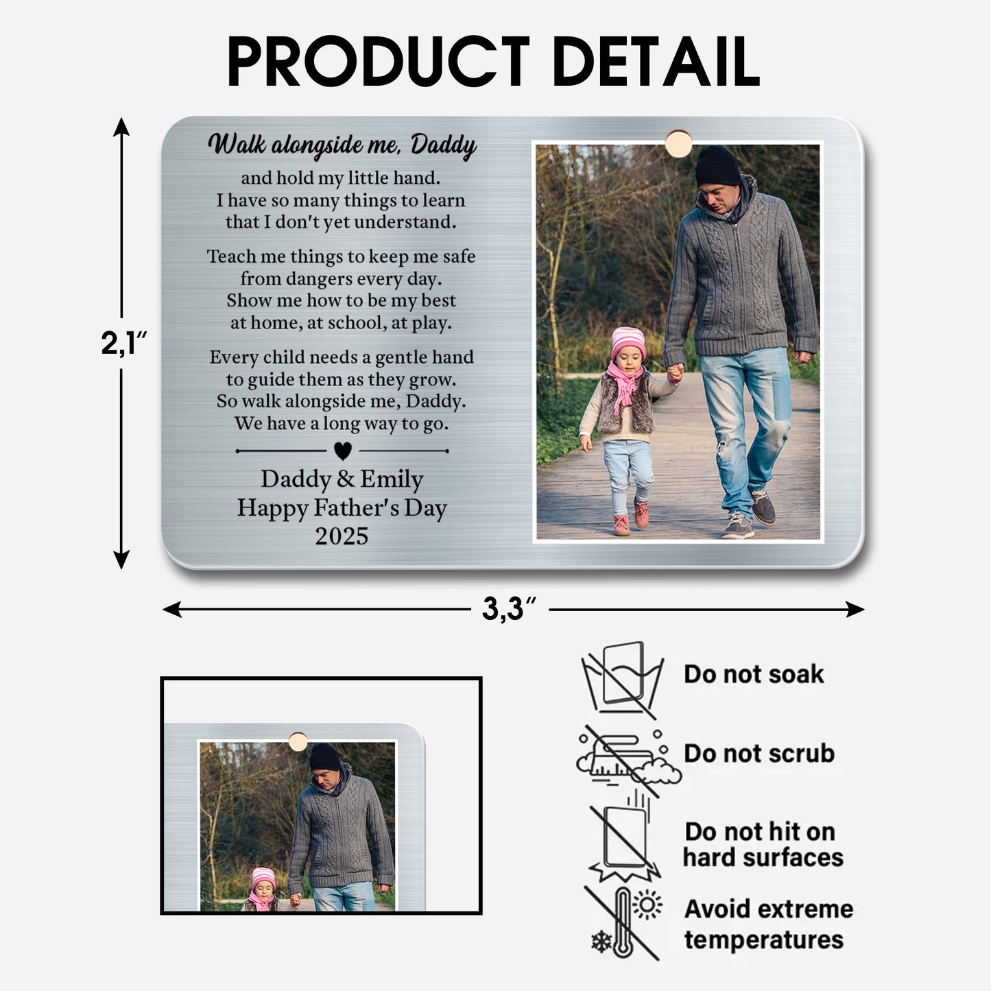 Walk Alongside Me, Daddy And Hold My Little Hand, Father And Daughter Walking