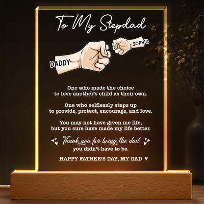 To My Stepdad, One Who Made The Choice, Clasped Hands