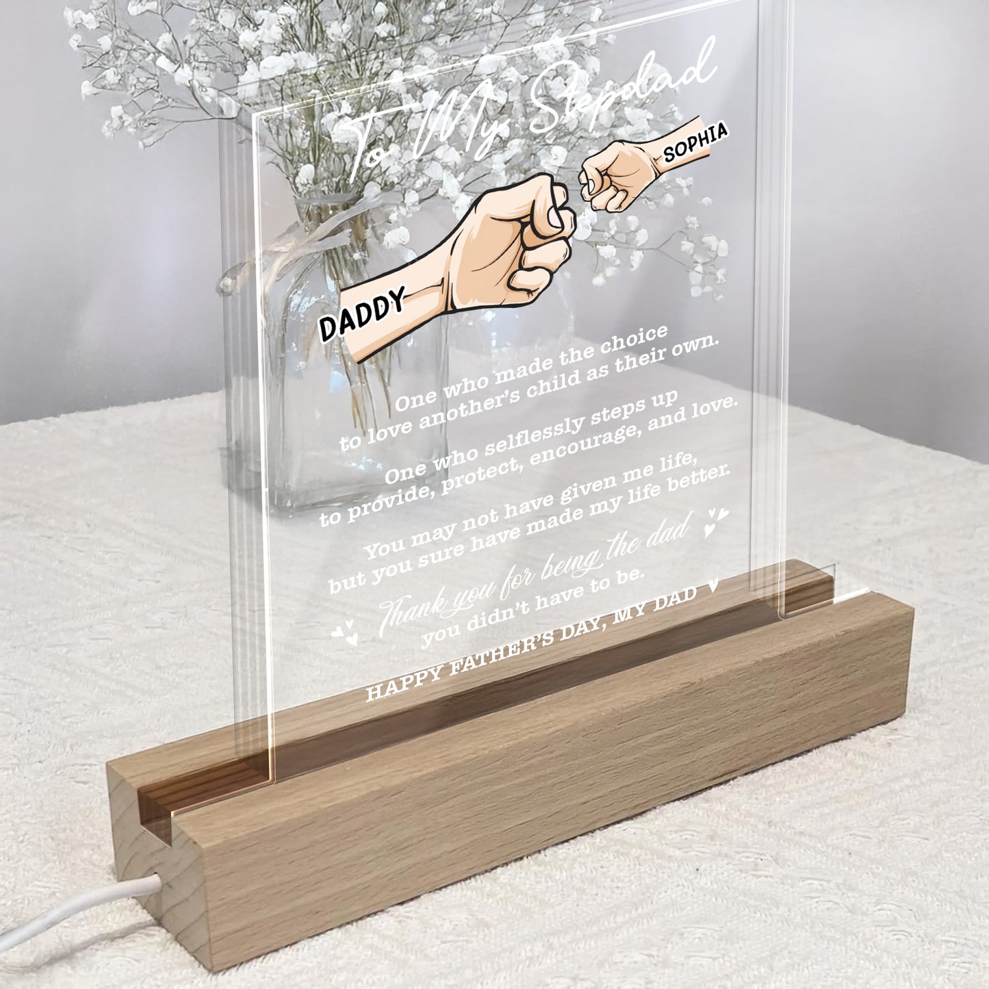 To My Stepdad, One Who Made The Choice, Clasped Hands