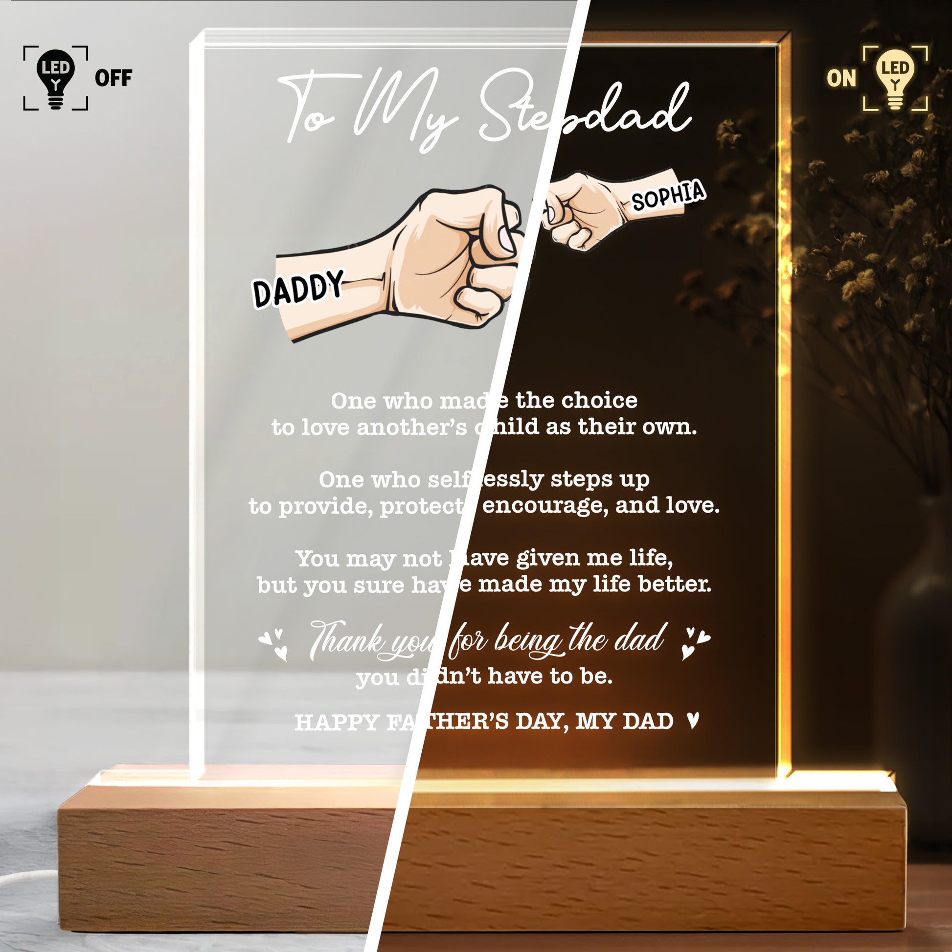 To My Stepdad, One Who Made The Choice, Clasped Hands