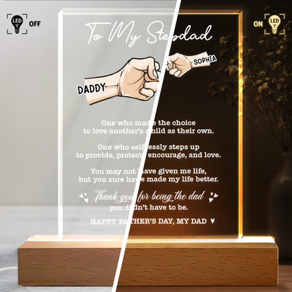 To My Stepdad, One Who Made The Choice, Clasped Hands