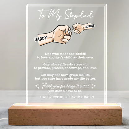 To My Stepdad, One Who Made The Choice, Clasped Hands