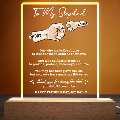 To My Stepdad, One Who Made The Choice, Clasped Hands