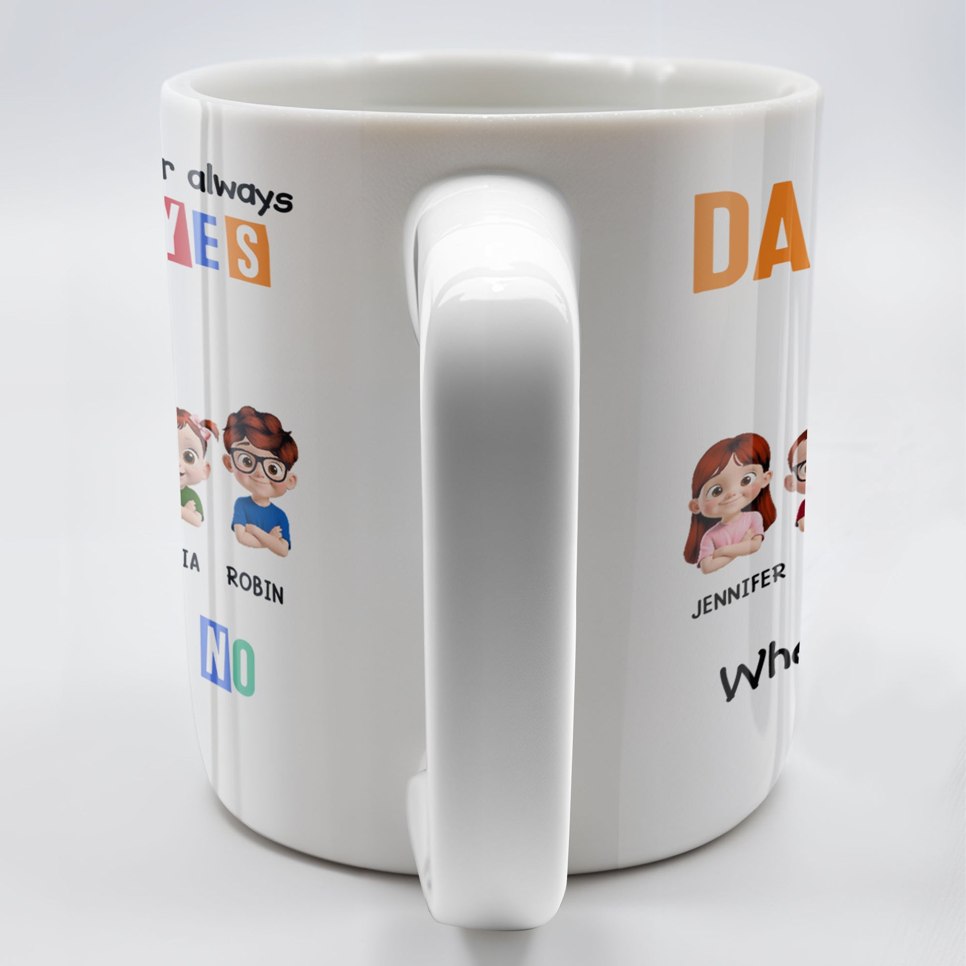 Dad Thanks For Always Saying YES When Mom Said NO, Cartoon Characters