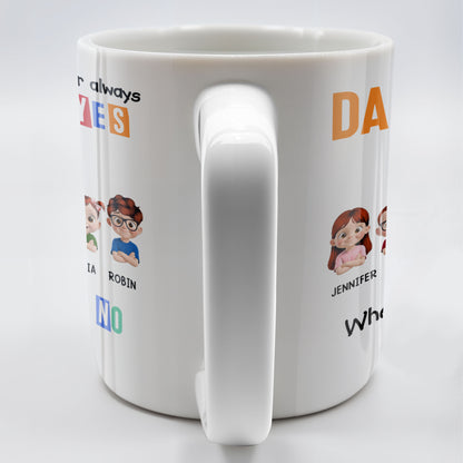 Dad Thanks For Always Saying YES When Mom Said NO, Cartoon Characters