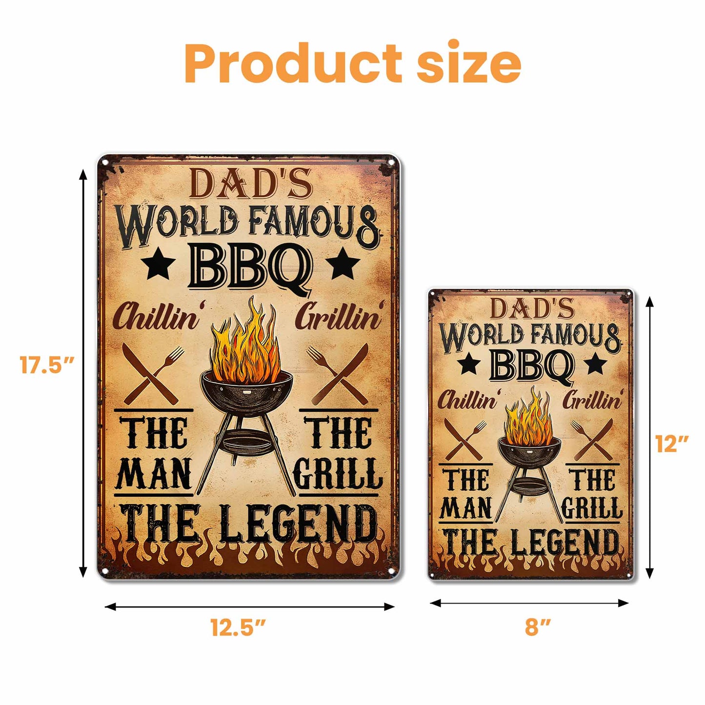 Dad's World Famous BBQ The Man The Grill The Legend