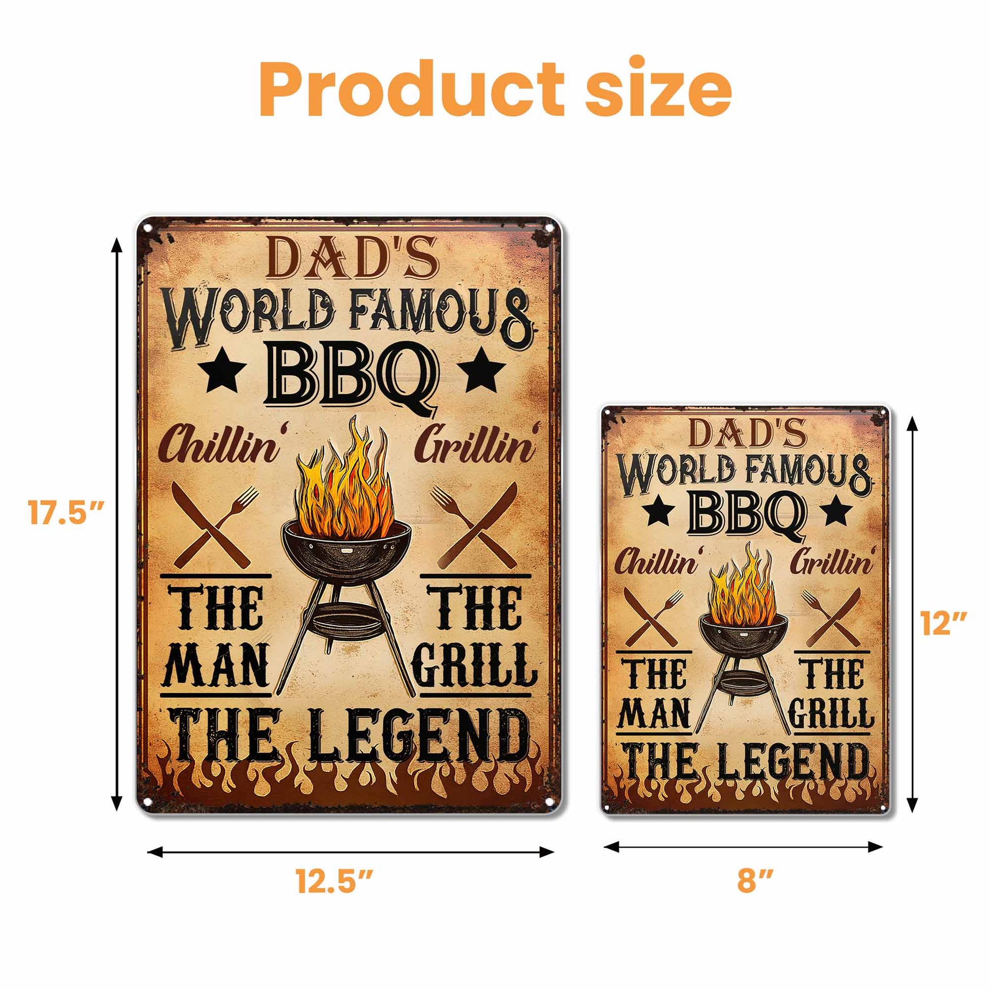 Dad's World Famous BBQ The Man The Grill The Legend