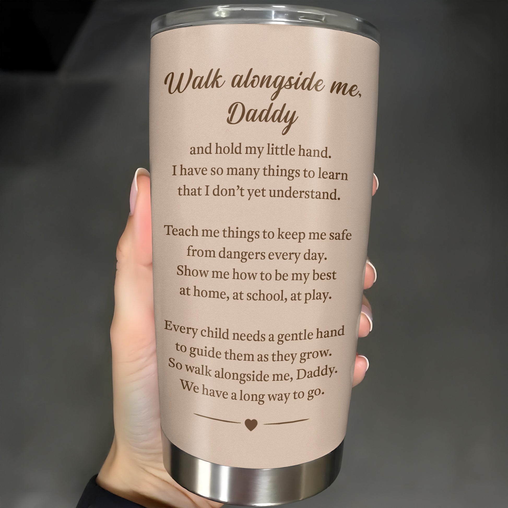 Walk Alongside Me Daddy, Father And Child, Heart