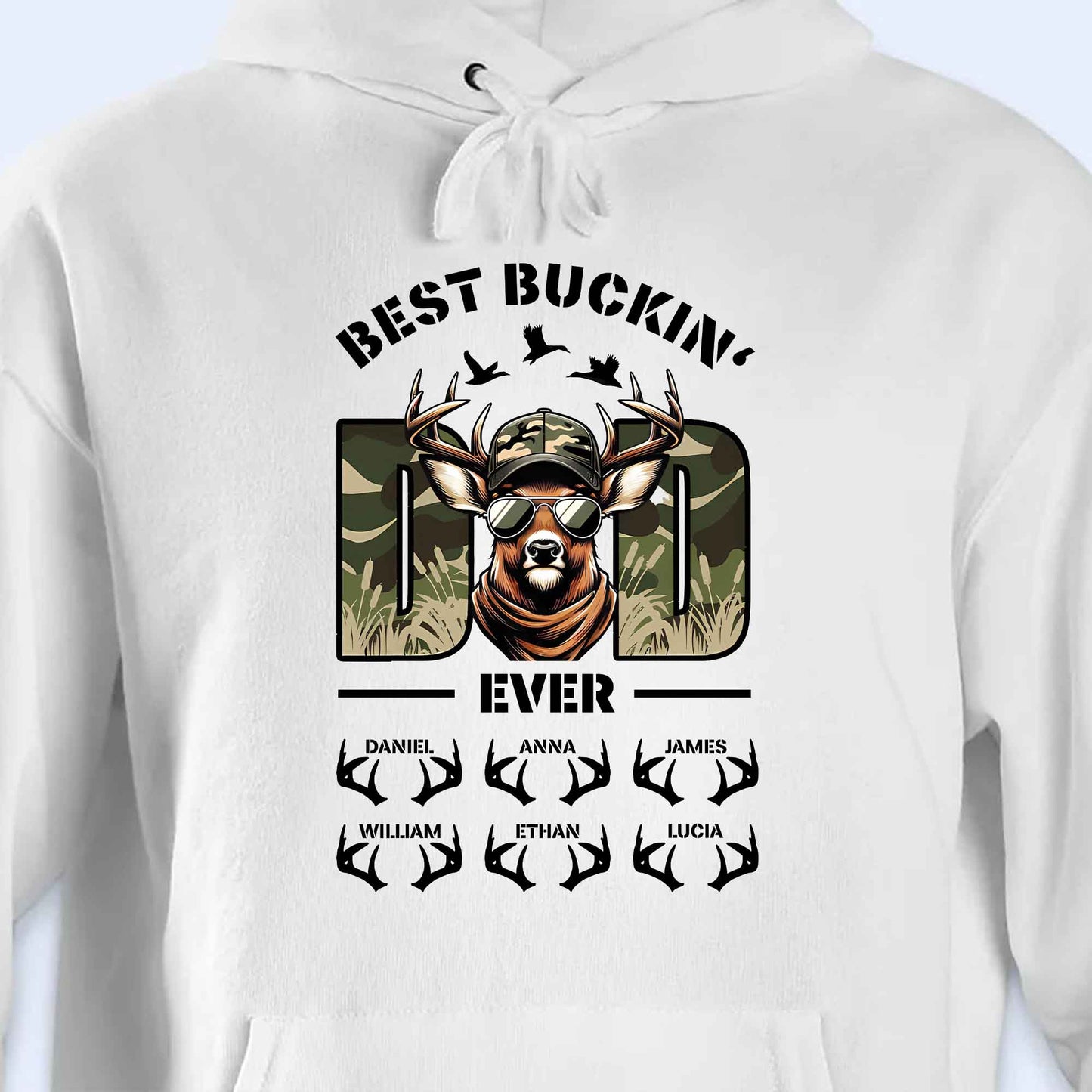 Best Buckin' Ever, Deer With Sunglasses And Antlers