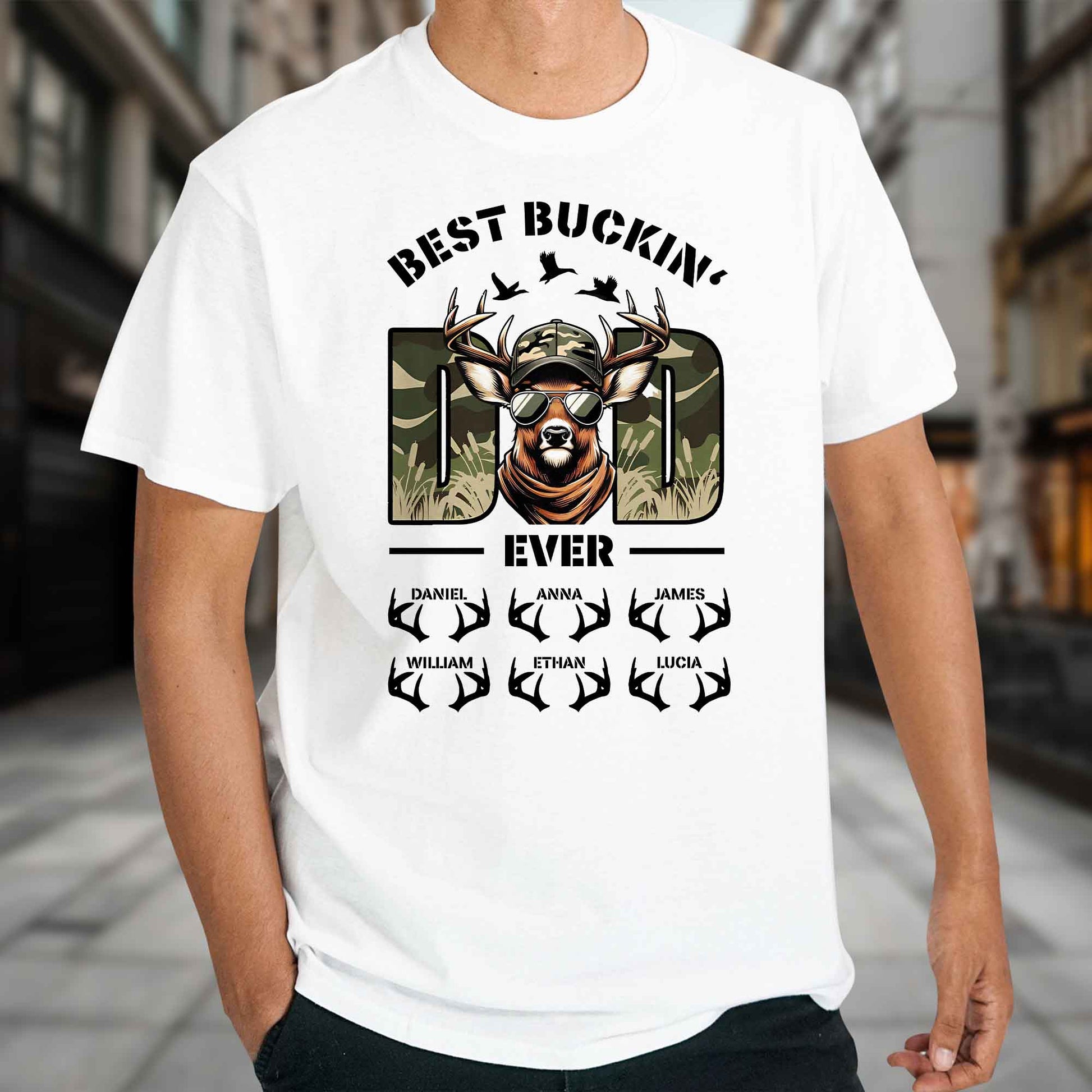 Best Buckin' Ever, Deer With Sunglasses And Antlers