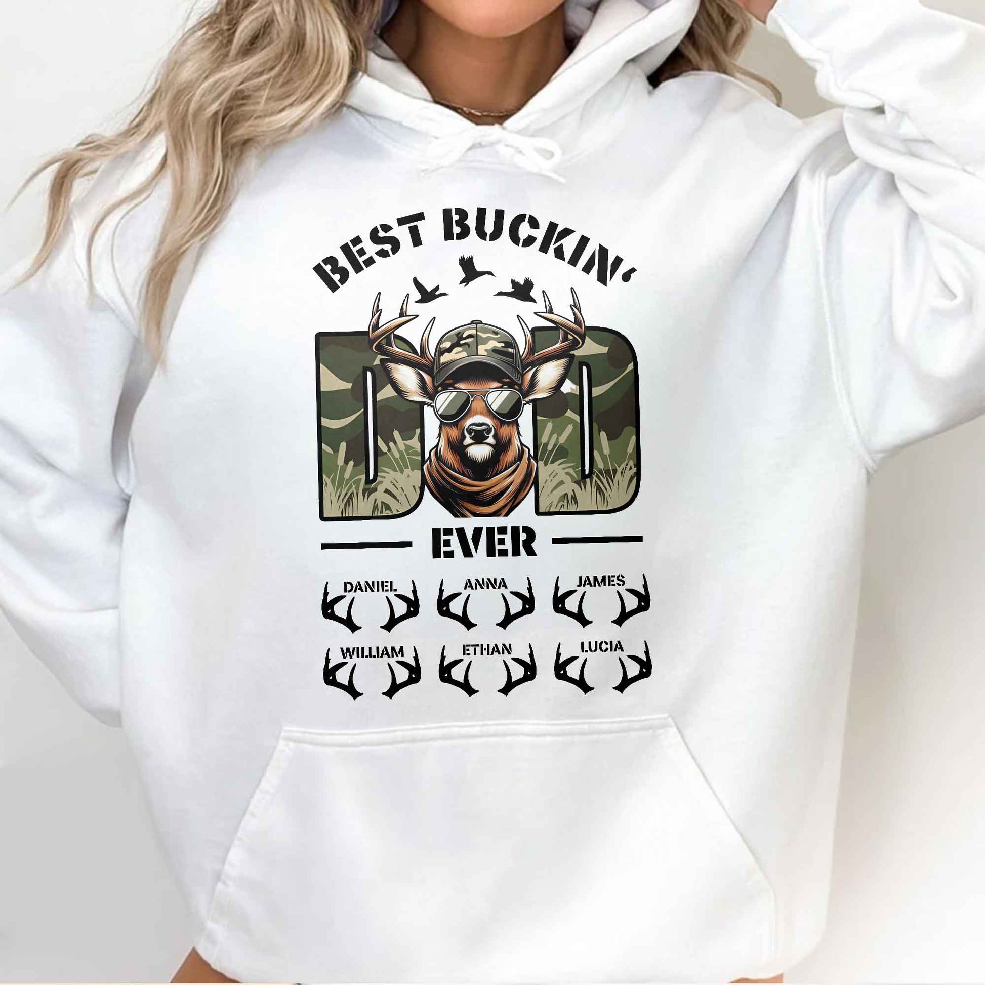 Best Buckin' Ever, Deer With Sunglasses And Antlers