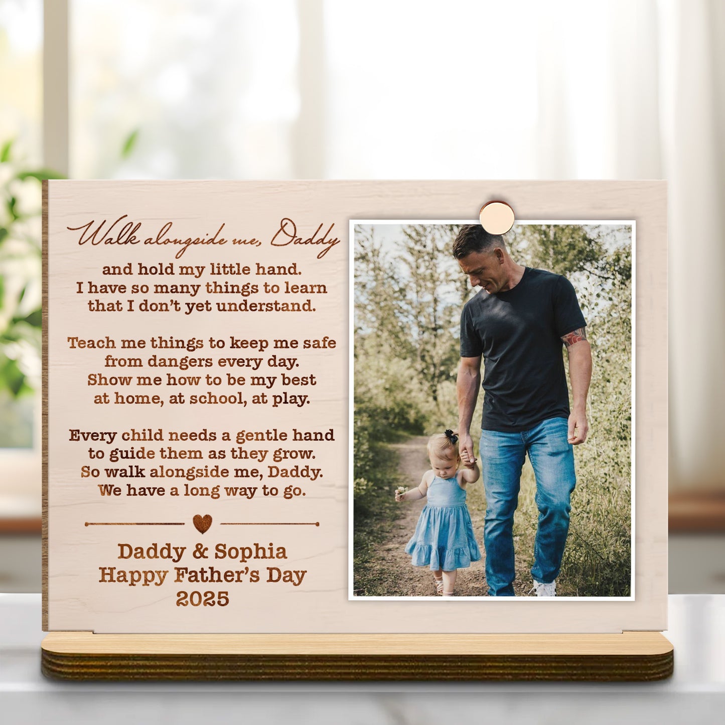 Walk alongside me, Daddy, Father Walking With Daughter