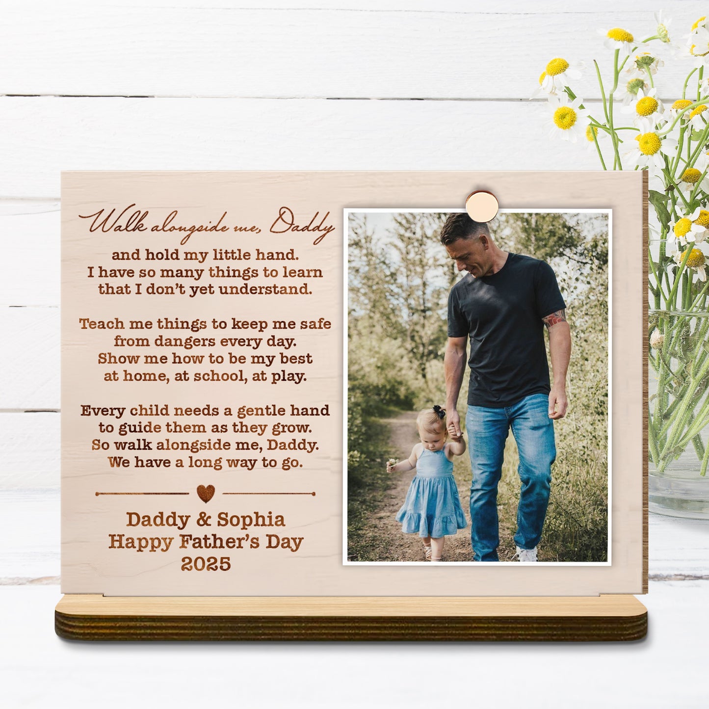 Walk alongside me, Daddy, Father Walking With Daughter