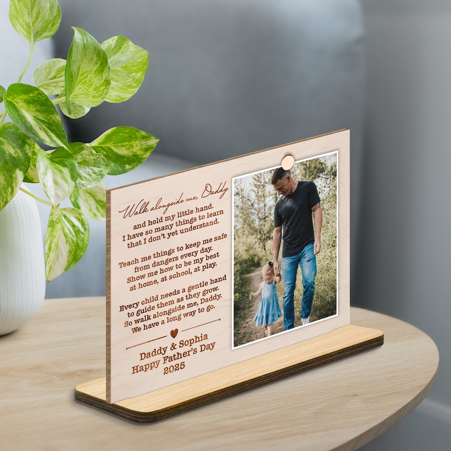 Walk alongside me, Daddy, Father Walking With Daughter