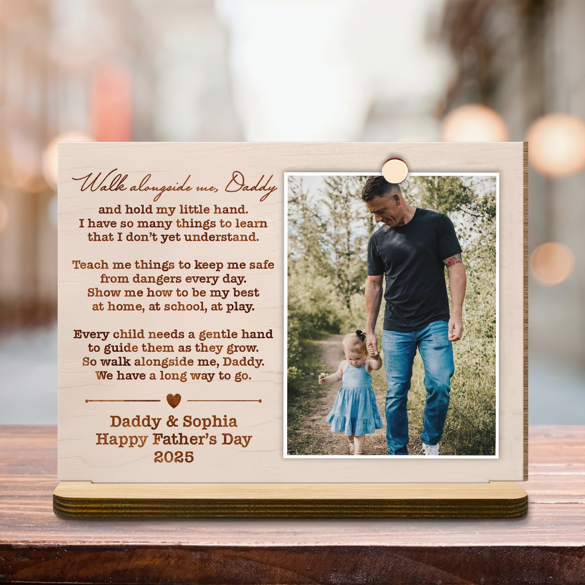 Walk alongside me, Daddy, Father Walking With Daughter