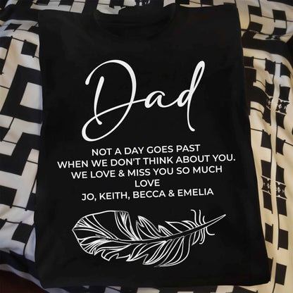 Dad, Not A Day Goes Past When We Don't Think About You, Feather