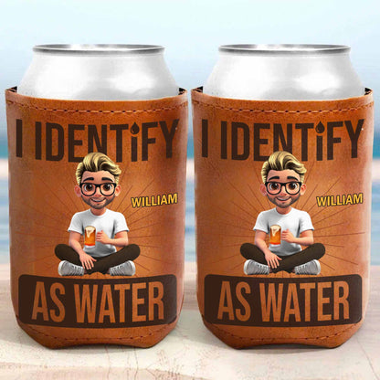 I Identify As Water With Cartoon Person