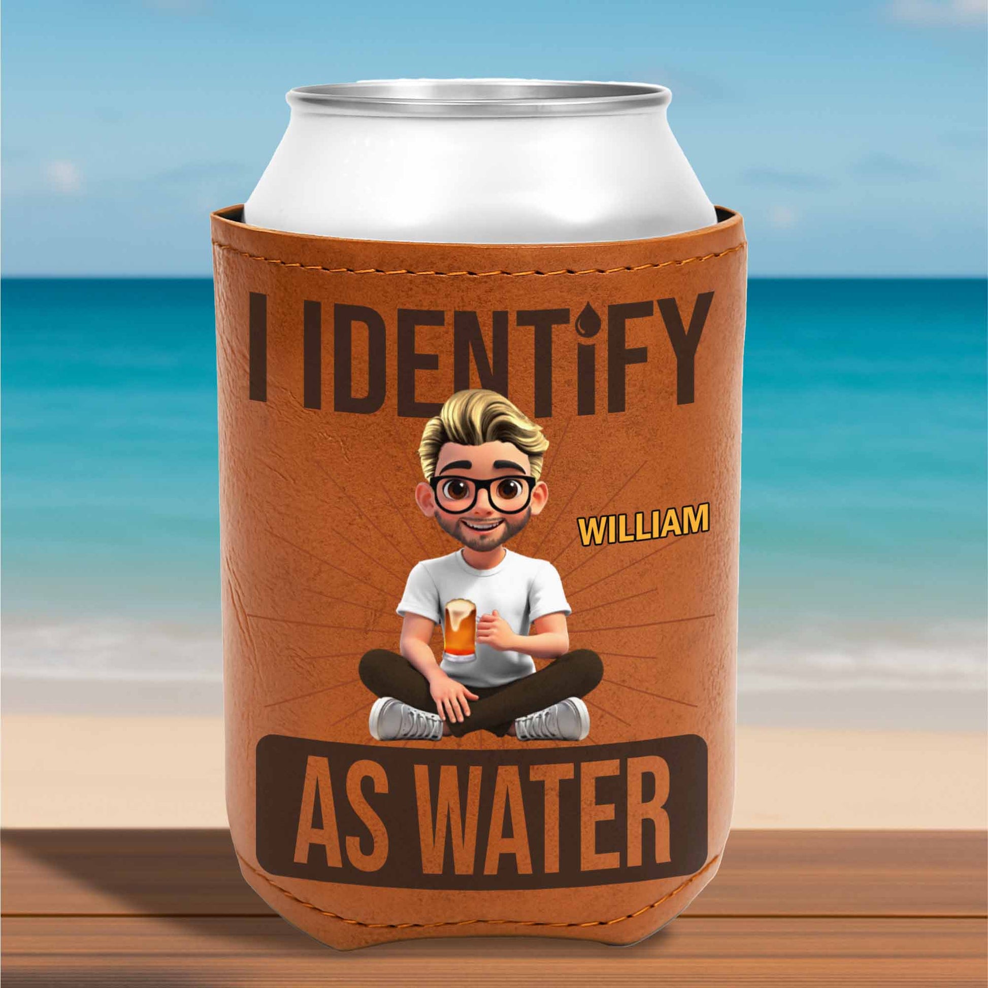 I Identify As Water With Cartoon Person