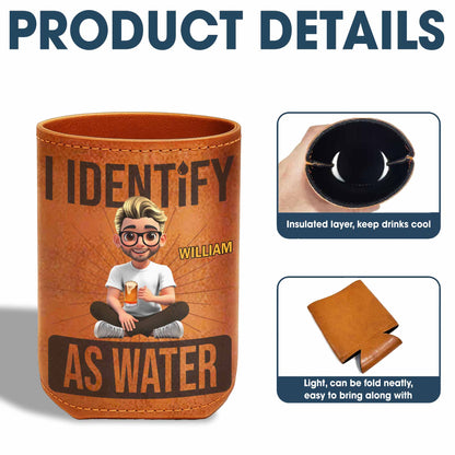 I Identify As Water With Cartoon Person