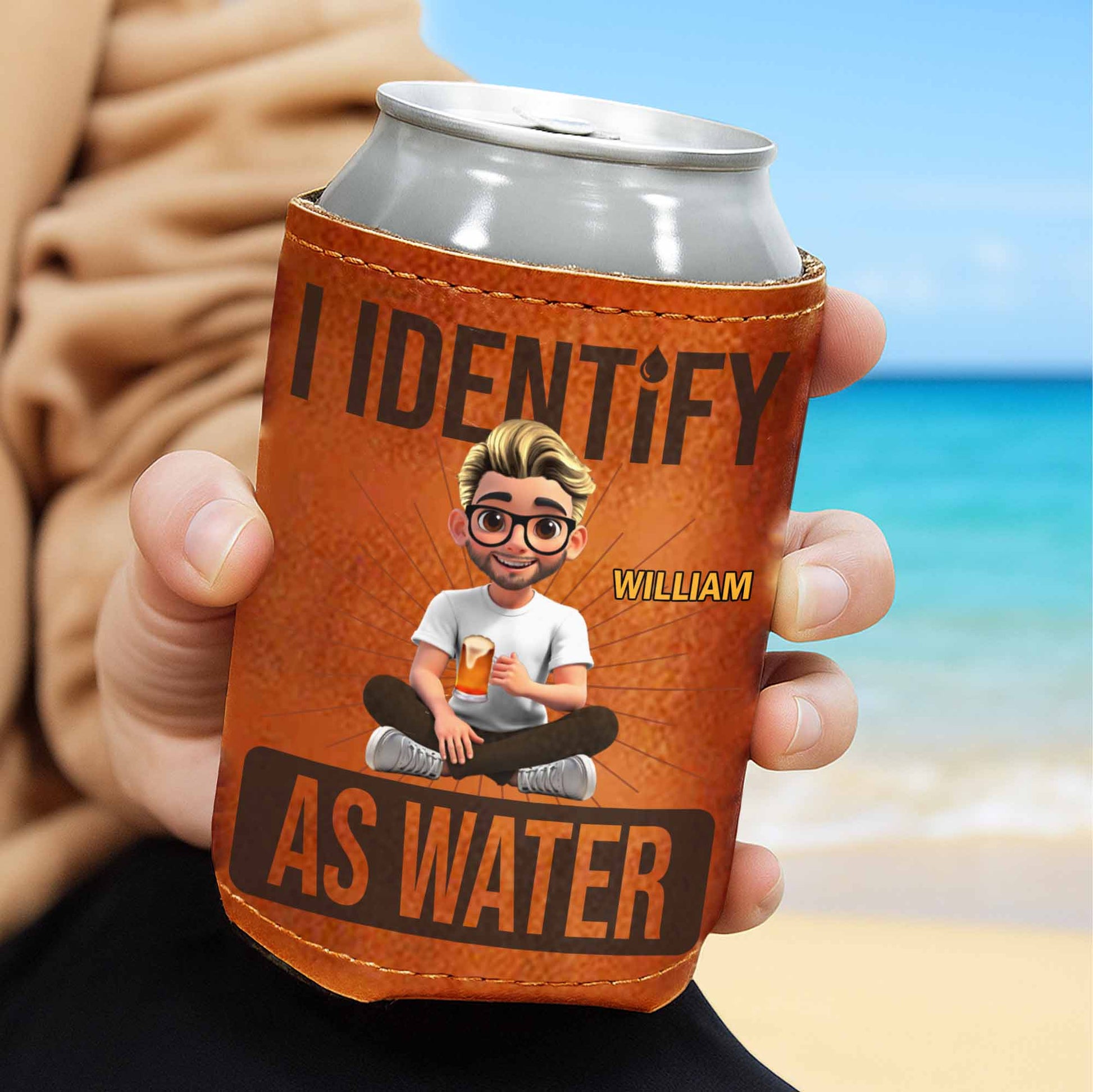 I Identify As Water With Cartoon Person