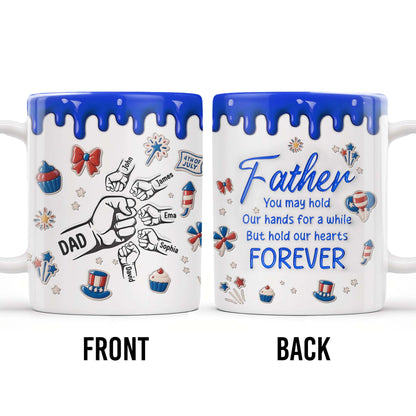 Father, You May Hold Our Hands For A While But Hold Our Hearts Forever, American Flag Balloon, Top Hat