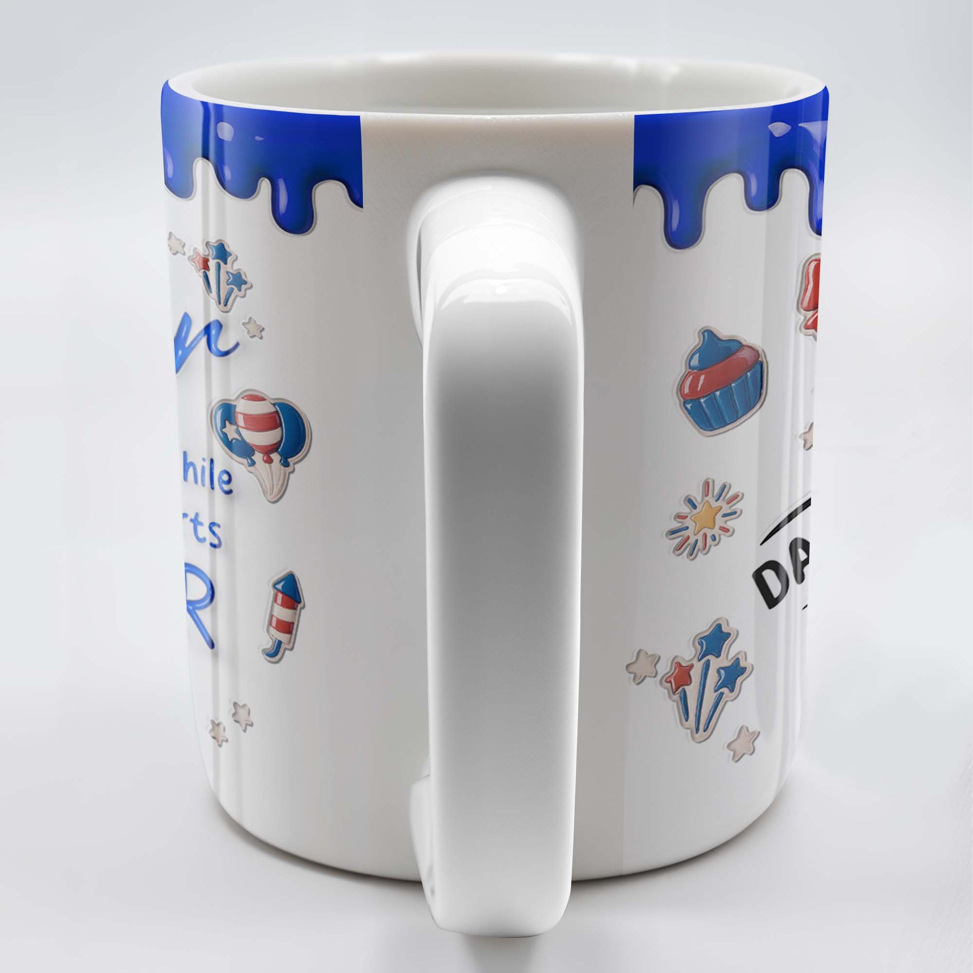 Father, You May Hold Our Hands For A While But Hold Our Hearts Forever, American Flag Balloon, Top Hat